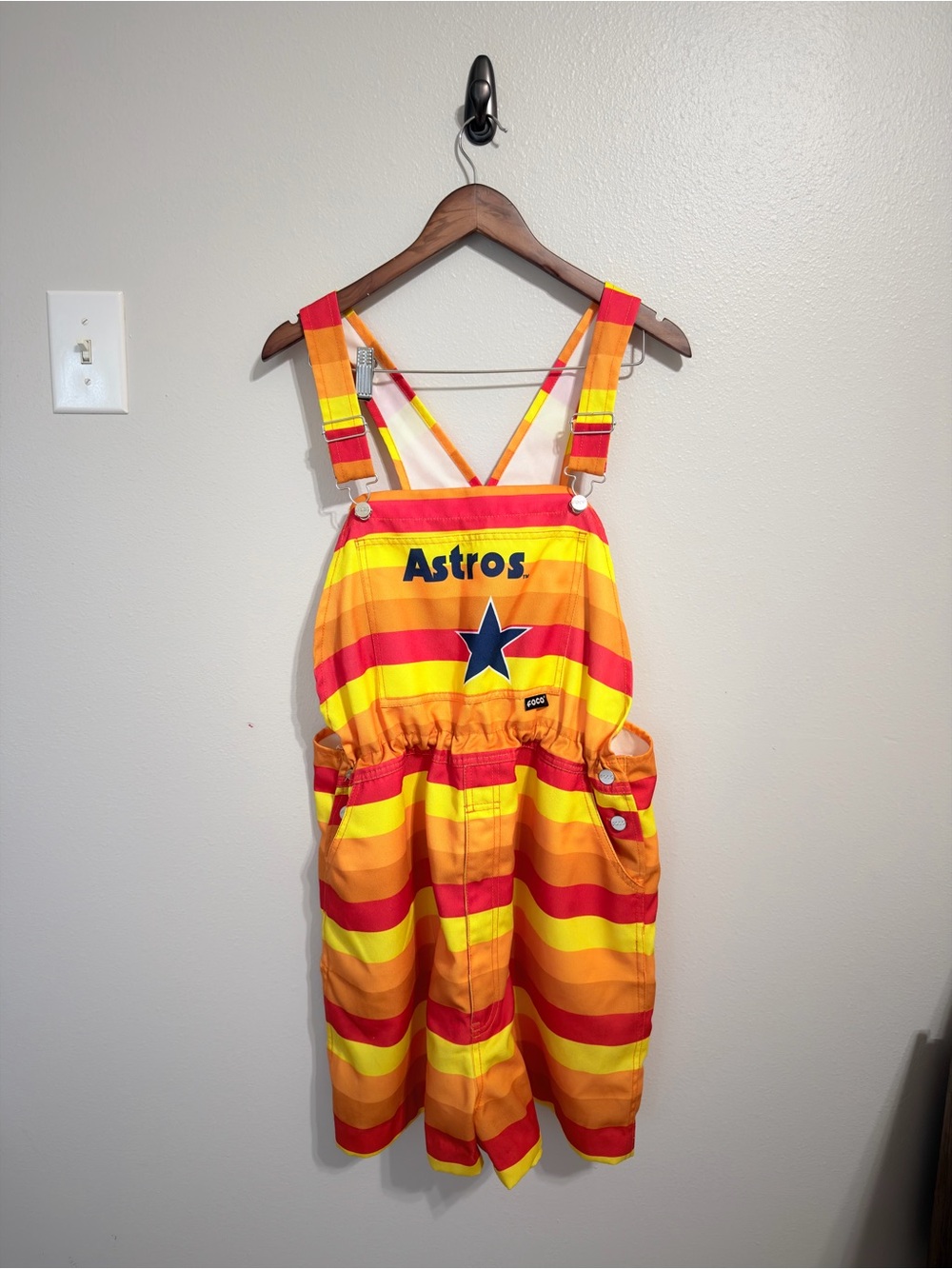 Houston Astros Retro Tequila Sunrise Throwback Shortalls by FOCO